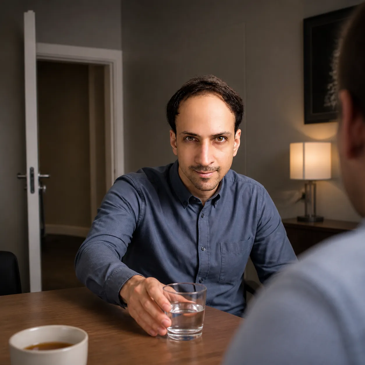 A Door Open Too Far — AI Portrait Prompt