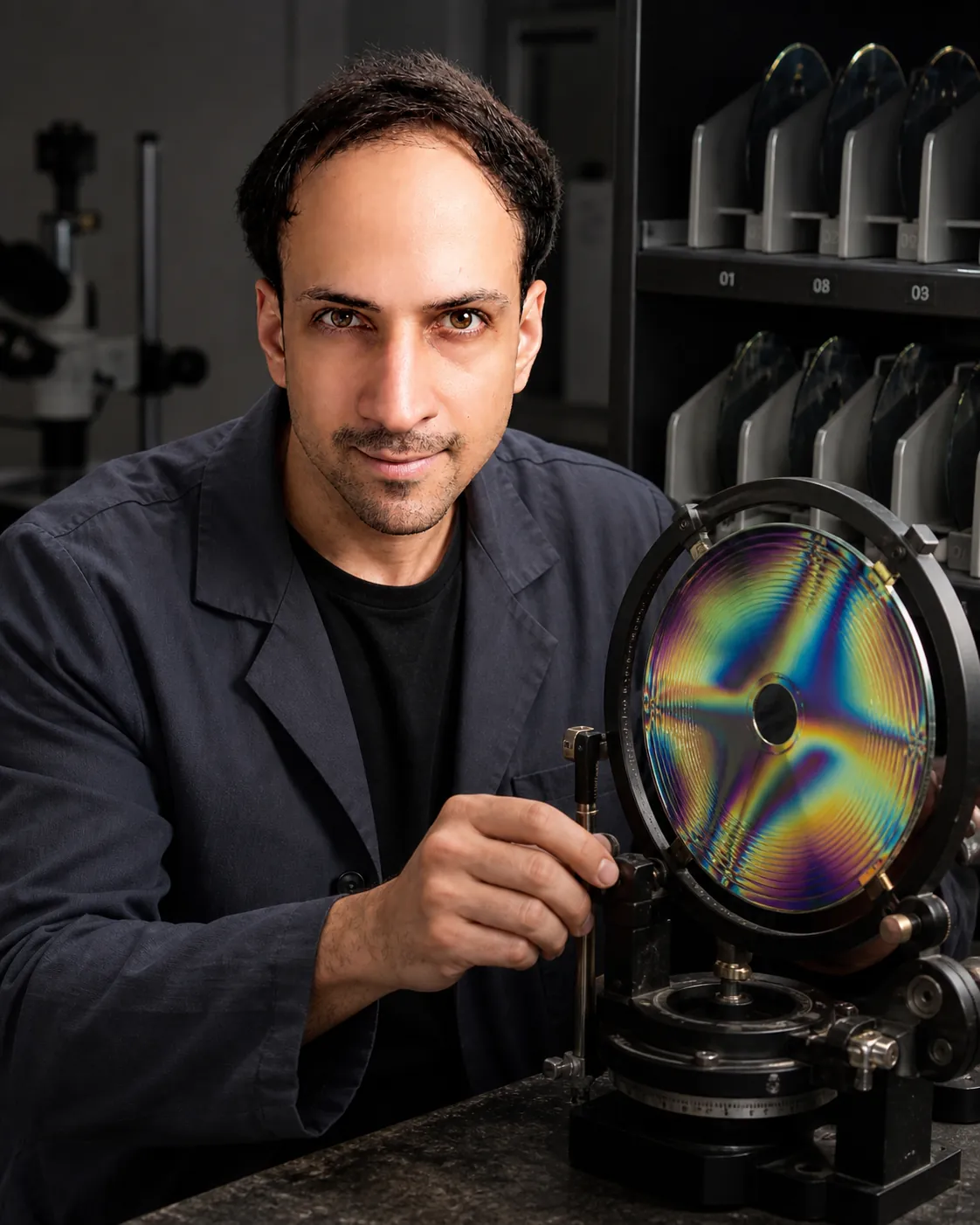 The Loaded Interior: Mineralogy Bench — AI Portrait Prompt