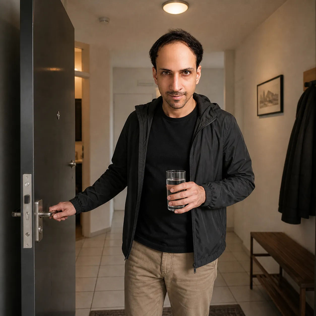 Just Inside the Front Door — AI Portrait Prompt