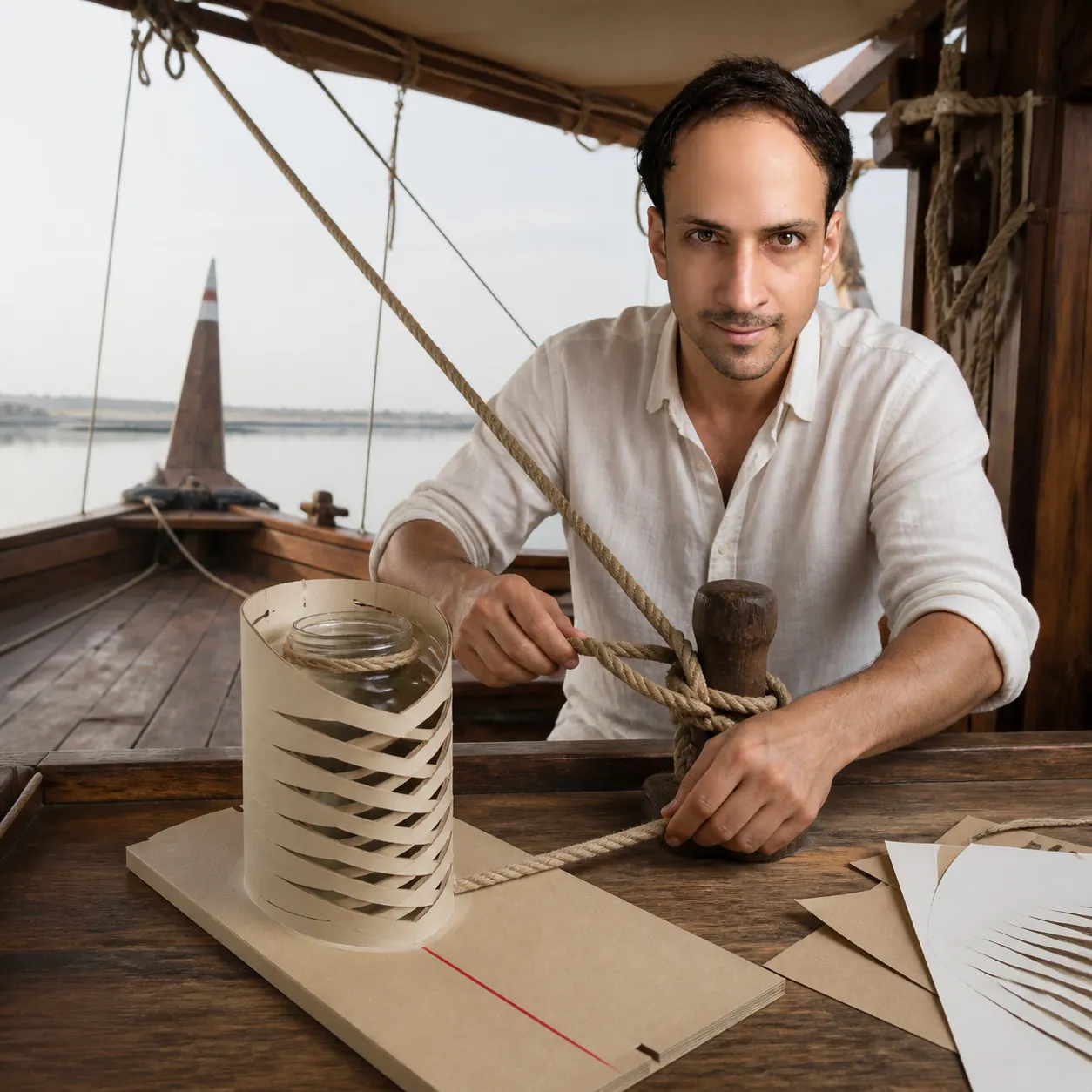 A Paper Grip at the Mooring — AI Portrait Prompt