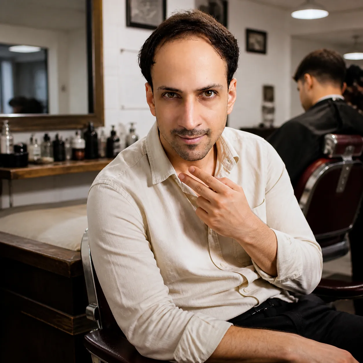 Second Chair at the Barbershop — AI Portrait Prompt