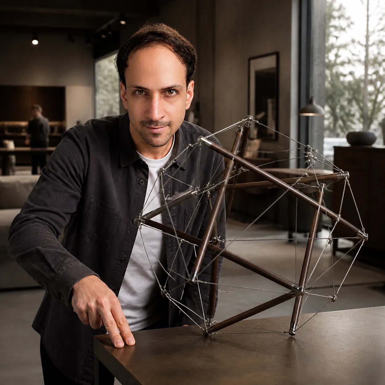 The Sphere That Springs Back — AI Portrait Prompt
