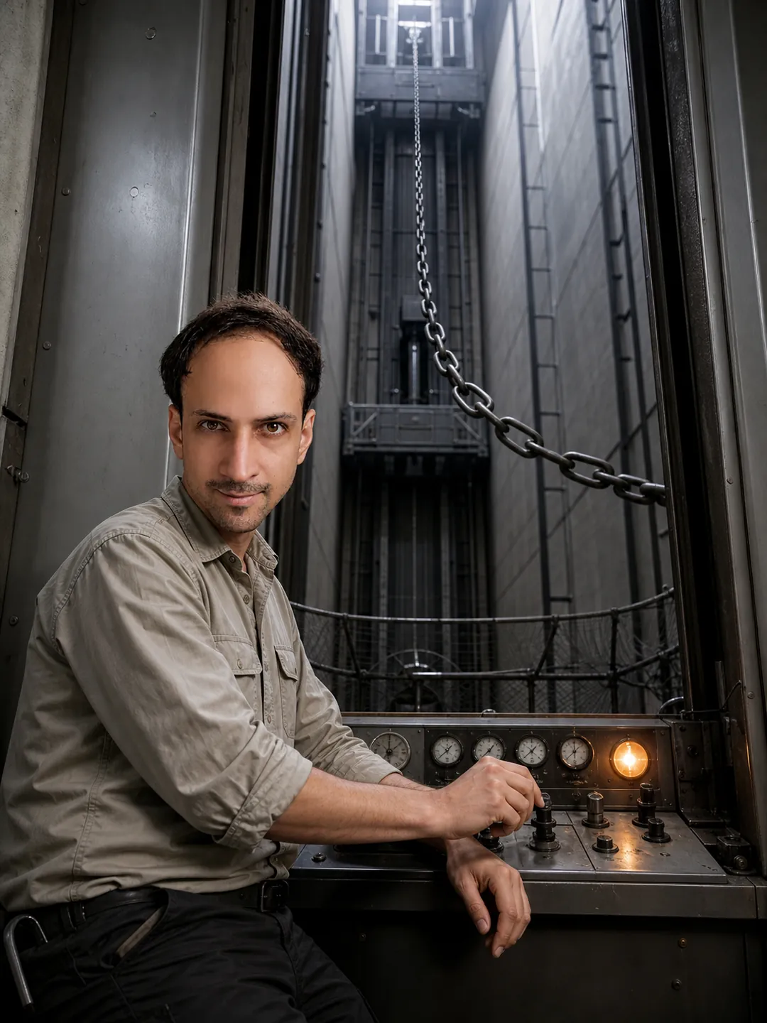 Gravity Paused: Control Desk — AI Portrait Prompt
