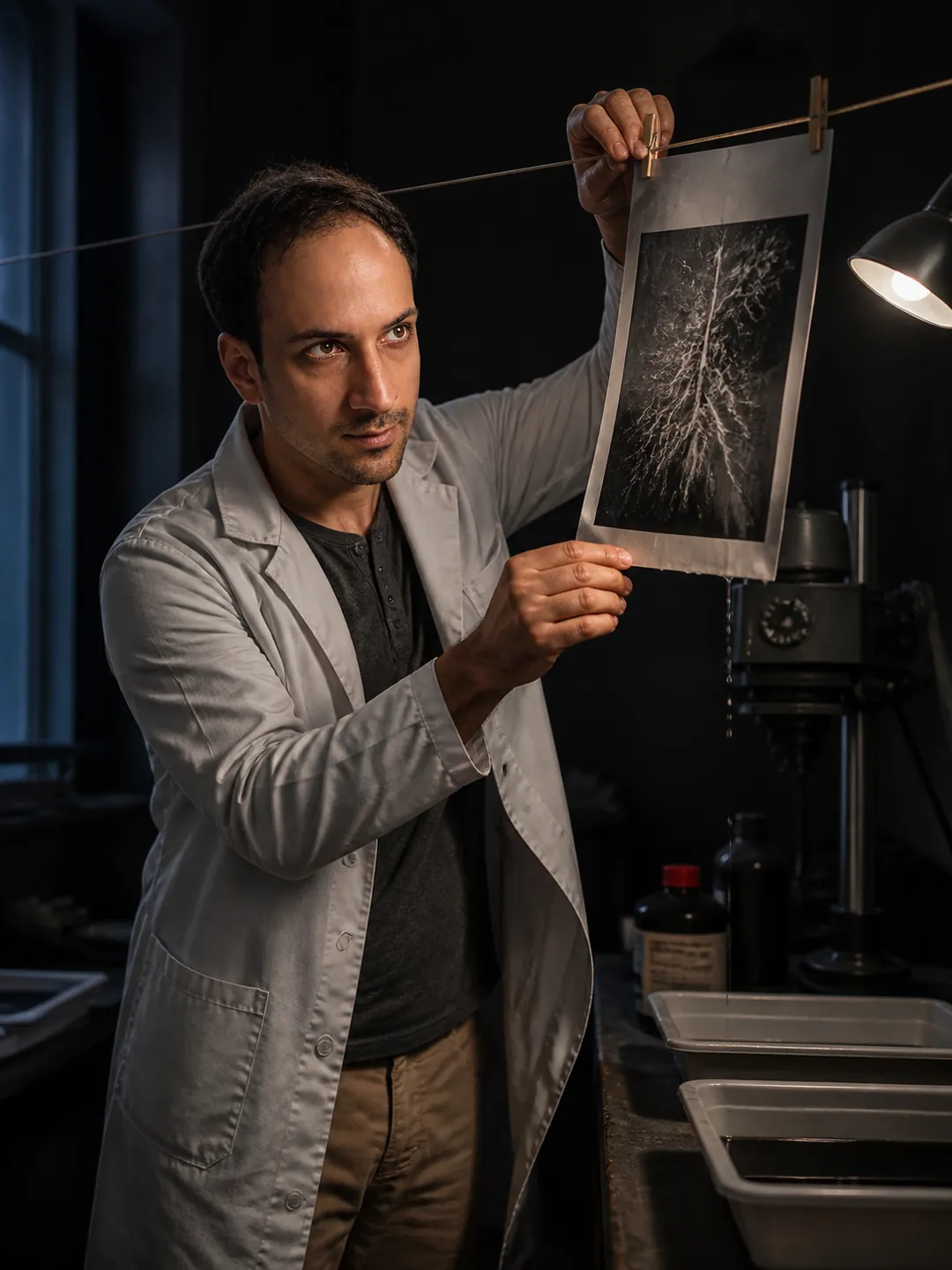 Lightning's Autograph: Photographic Darkroom — AI Portrait Prompt