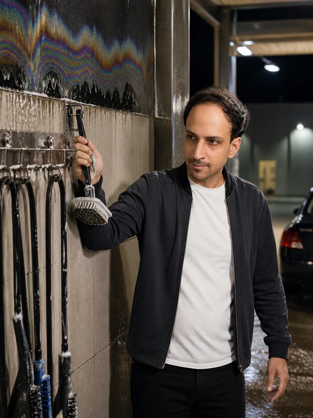 Lawful Color: Self-Service Car-Wash Bay — AI Portrait Prompt