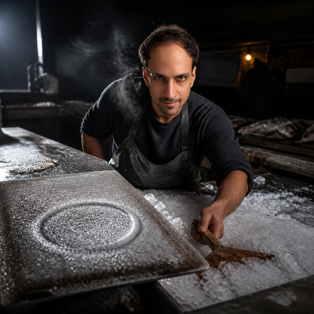 Frost Ring at the Fish Market — AI Portrait Prompt