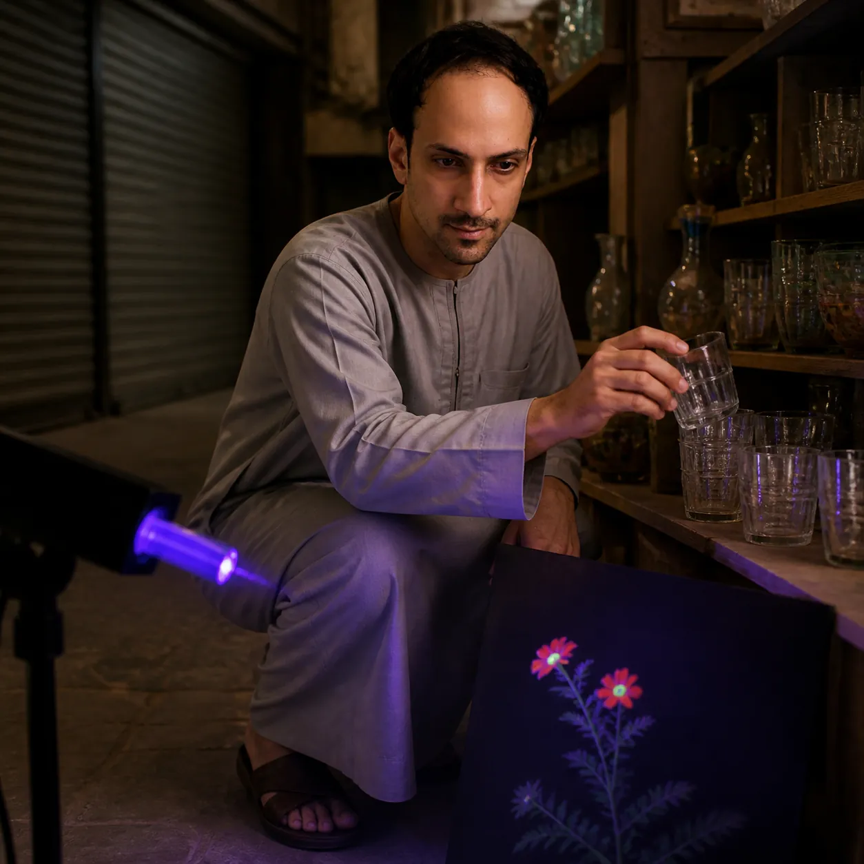 Souq Stall After Dark — AI Portrait Prompt