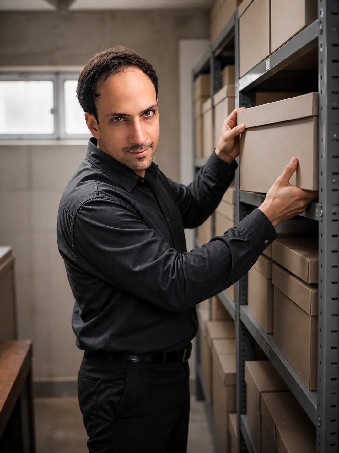 Lidded Boxes, Absent Hands — AI Portrait Prompt