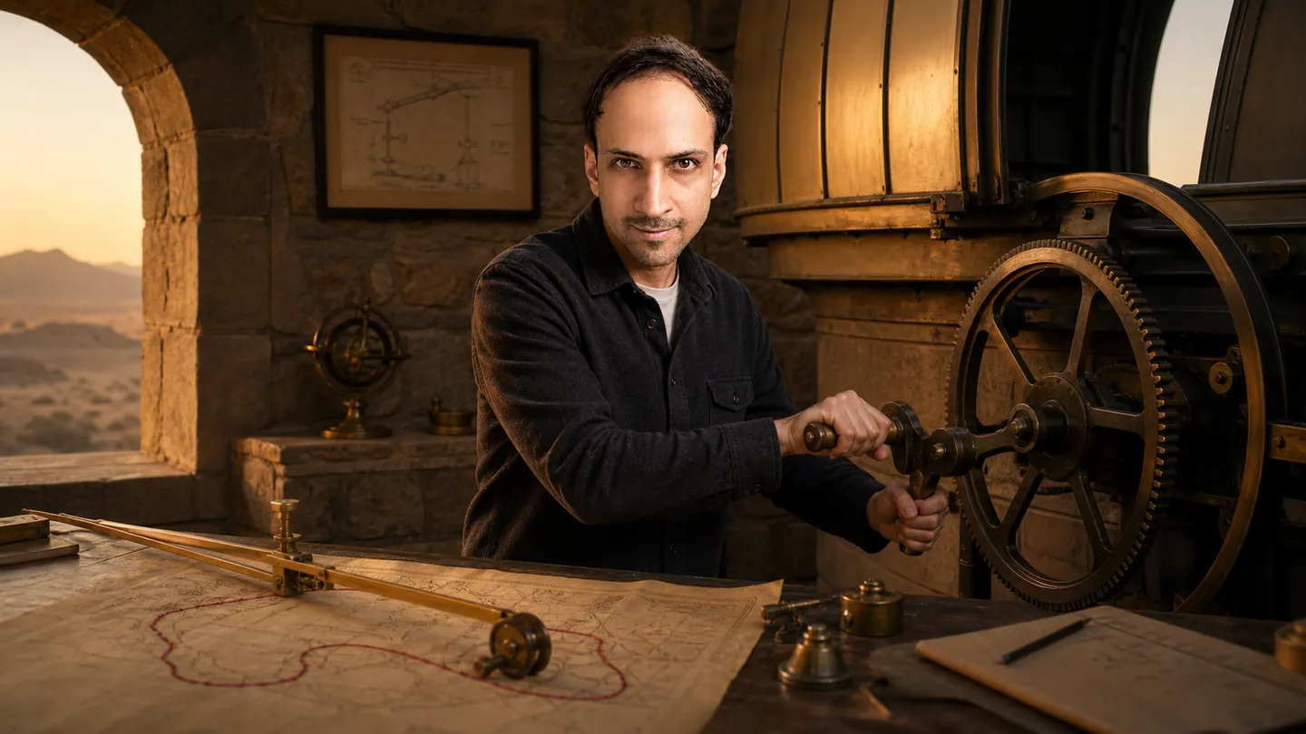 Planimeter in the Desert Observatory — AI Portrait Prompt