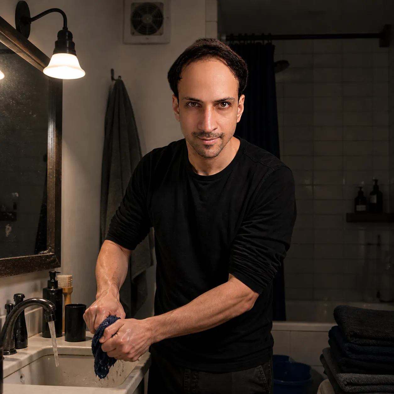 Wringing Out the Cloth — AI Portrait Prompt