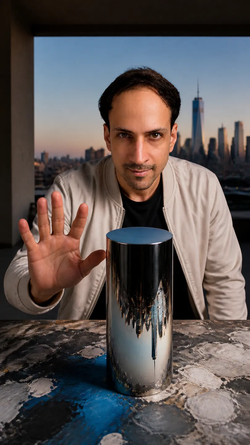 Assembled Meaning: Rooftop Terrace — AI Portrait Prompt