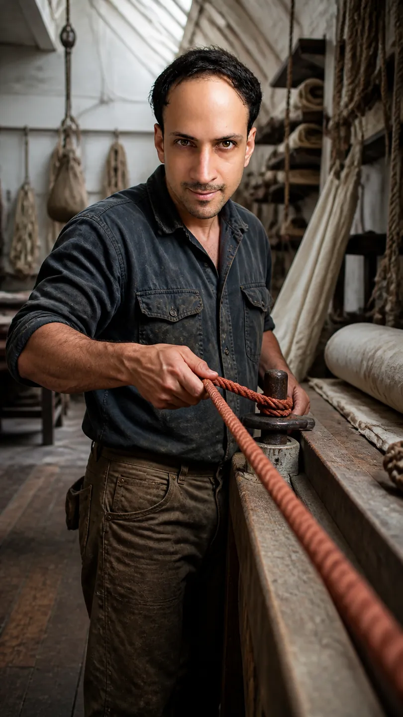 The New Route: Sail-Rigging Loft Strung — AI Portrait Prompt