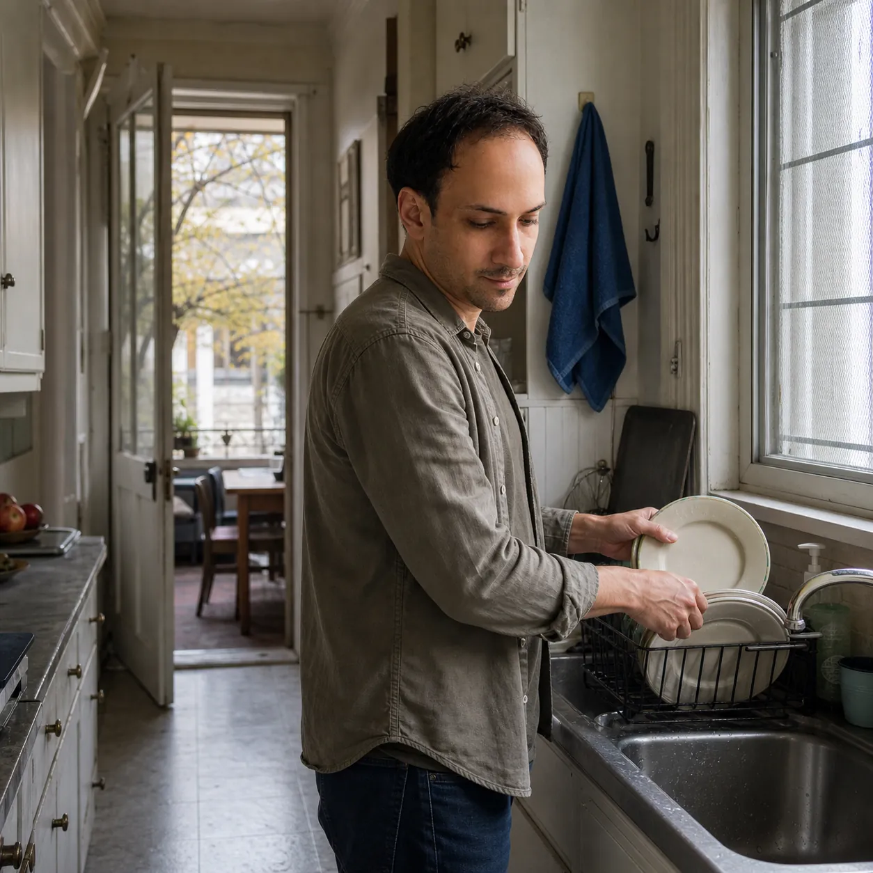 A Door Propped Wide — AI Portrait Prompt