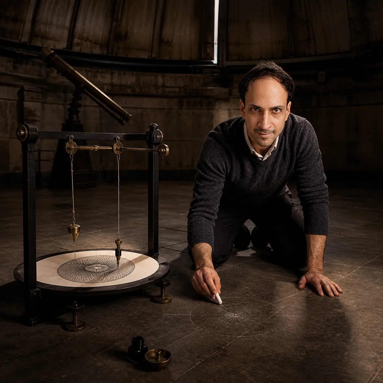 Gravity's Rosette in the Observatory — AI Portrait Prompt