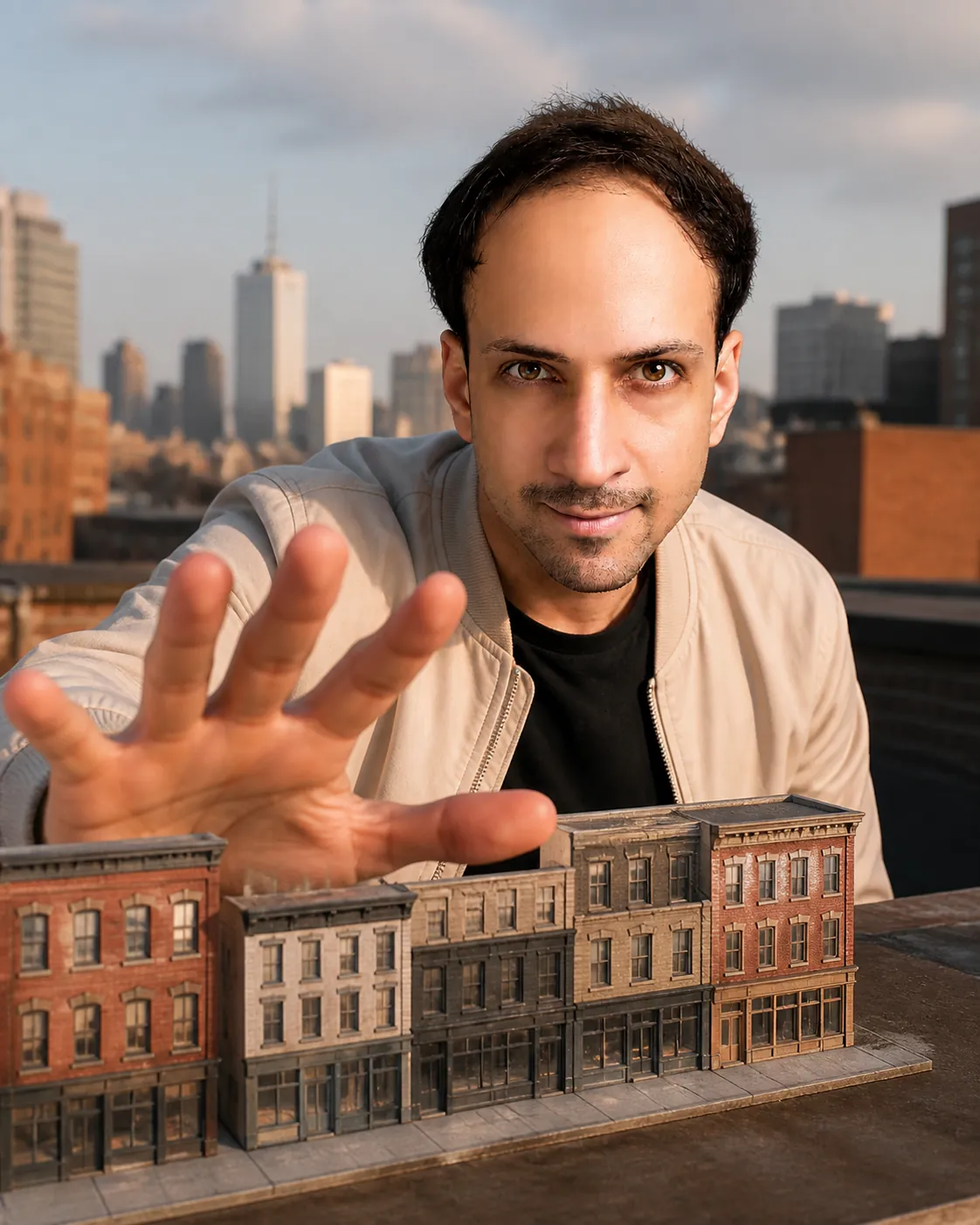 Alignment's Reward: Rooftop Terrace — AI Portrait Prompt