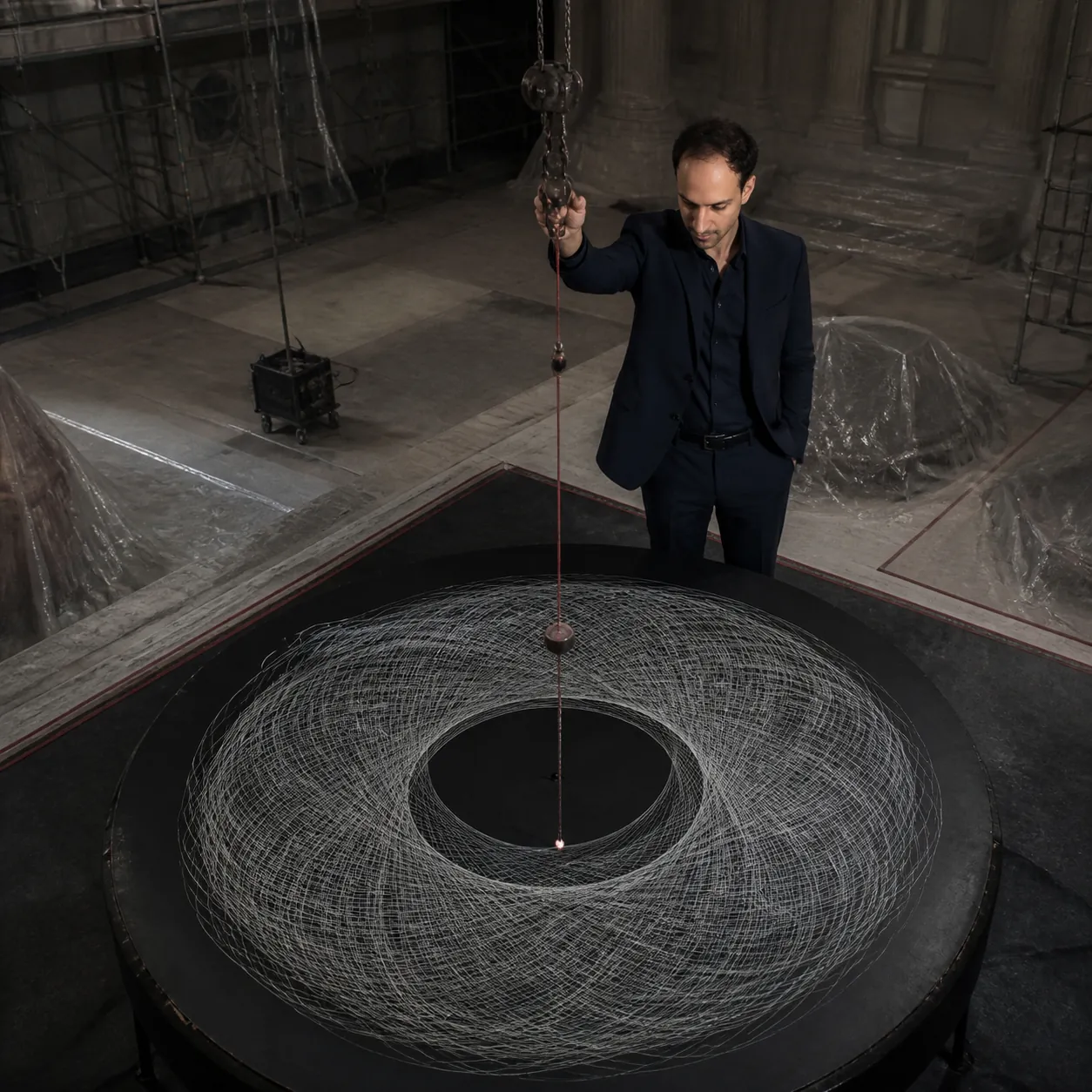 Double Pendulum in the Ballroom — AI Portrait Prompt