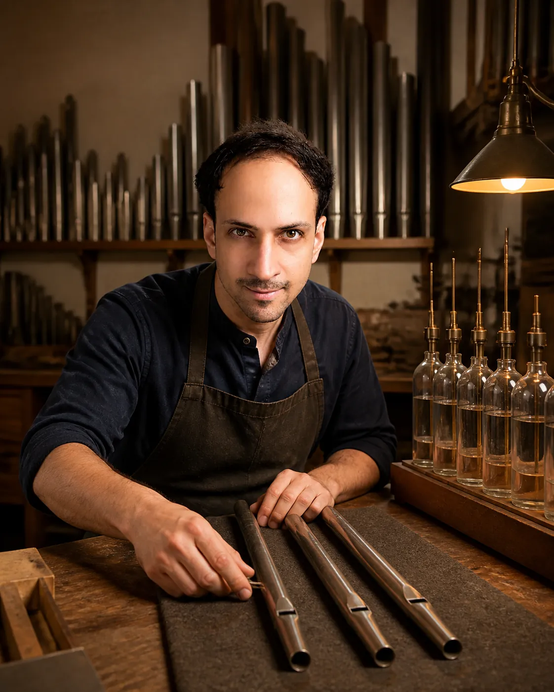 Spent Air: Instrument Maker's Voicing Room — AI Portrait Prompt