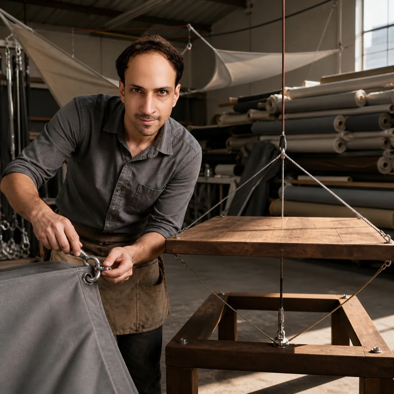 The Table That Hangs Upward — AI Portrait Prompt