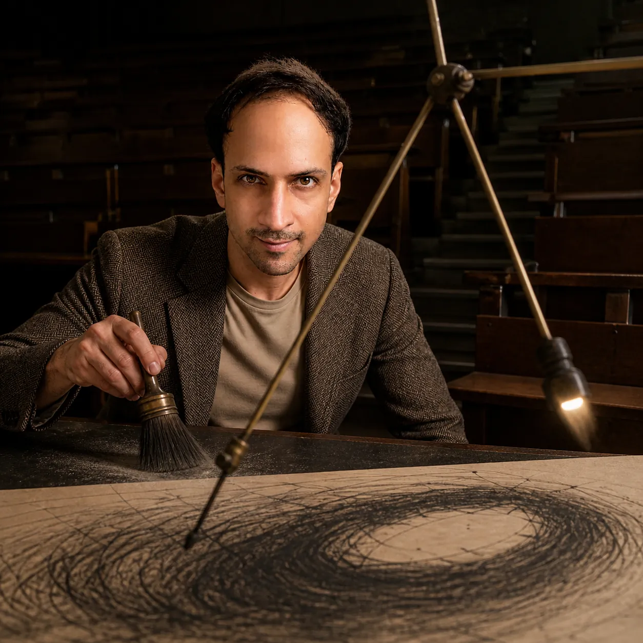 Chaos Written in Light — AI Portrait Prompt