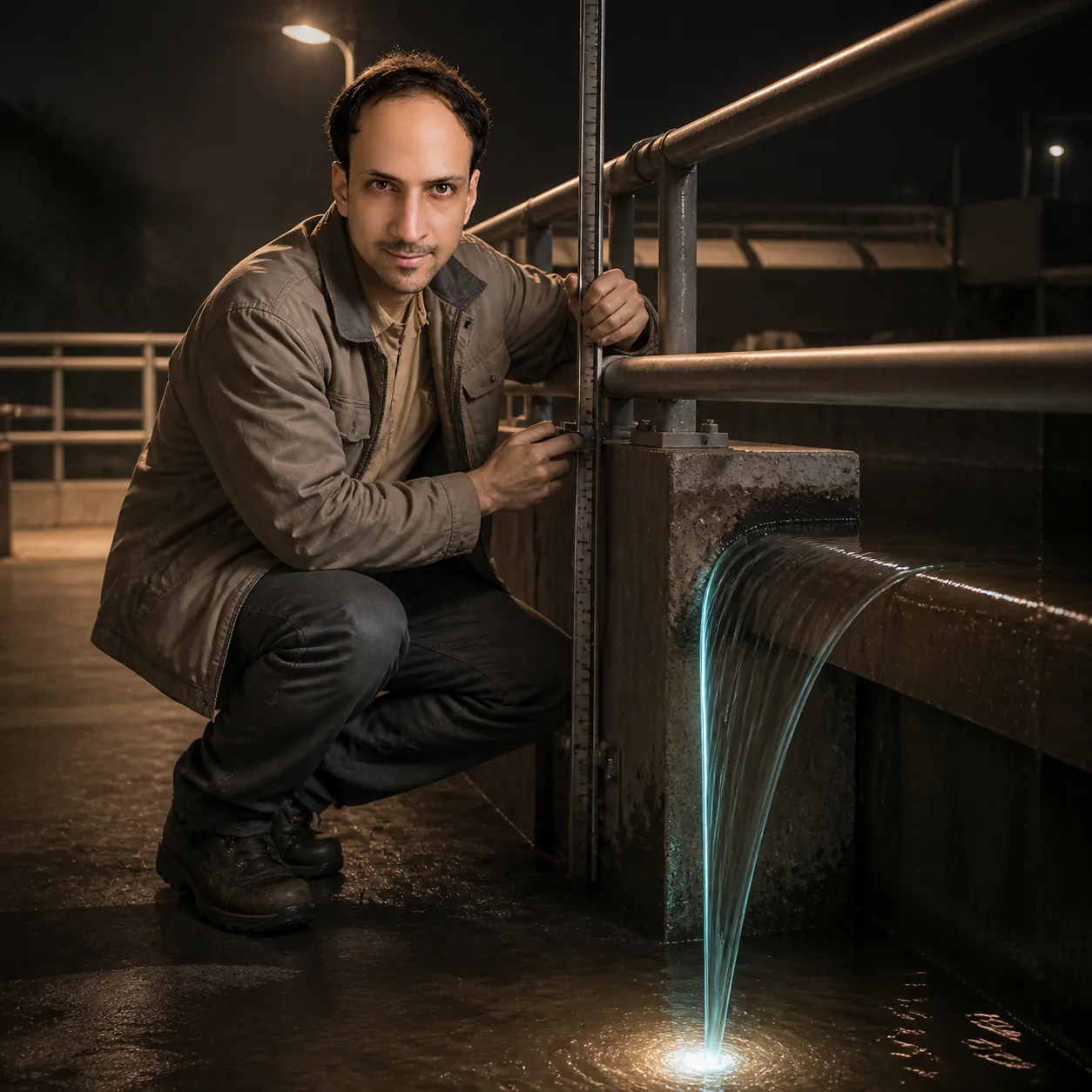 Glowing Stream at Wadi Hanifah — AI Portrait Prompt