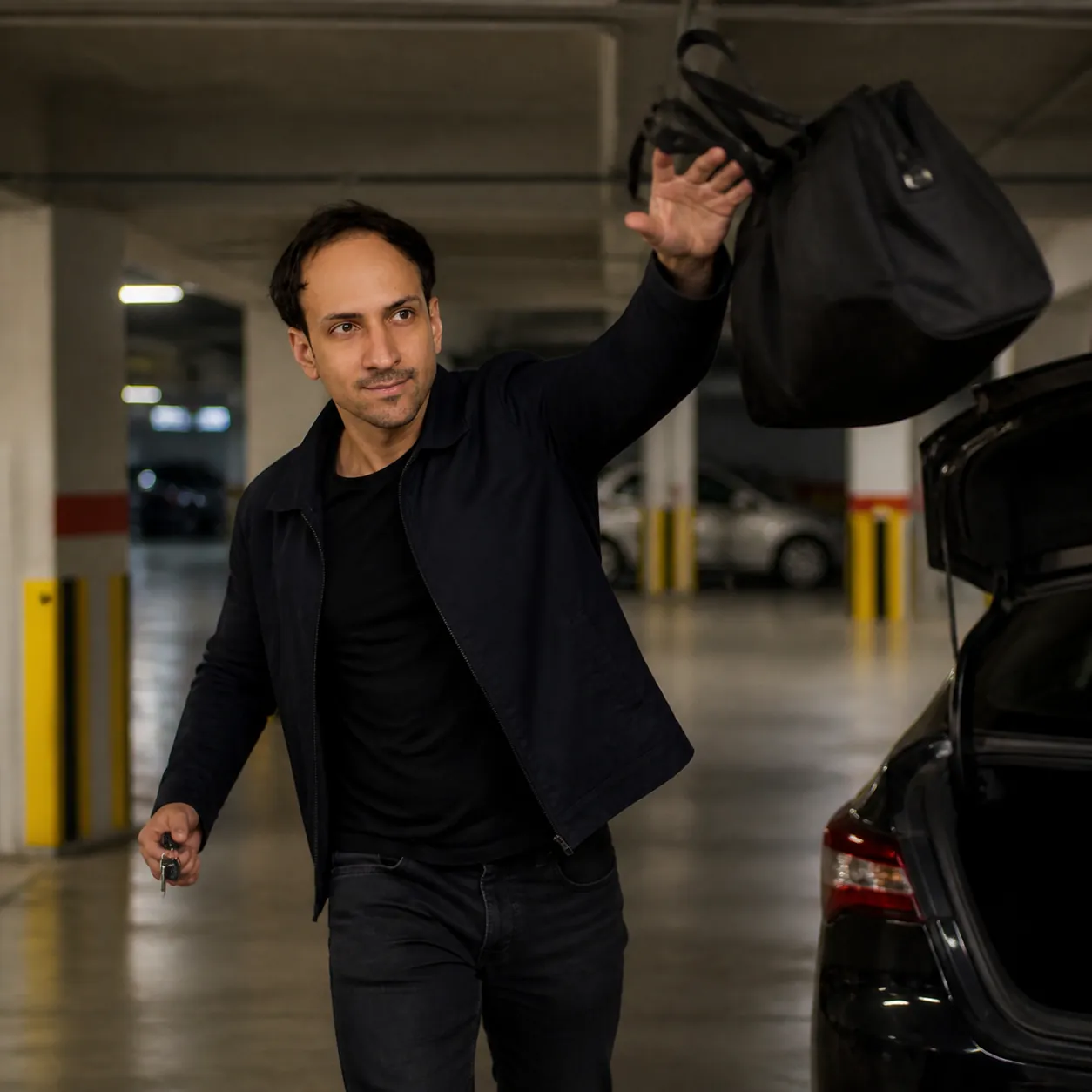 The Empty Bag Lift — AI Portrait Prompt