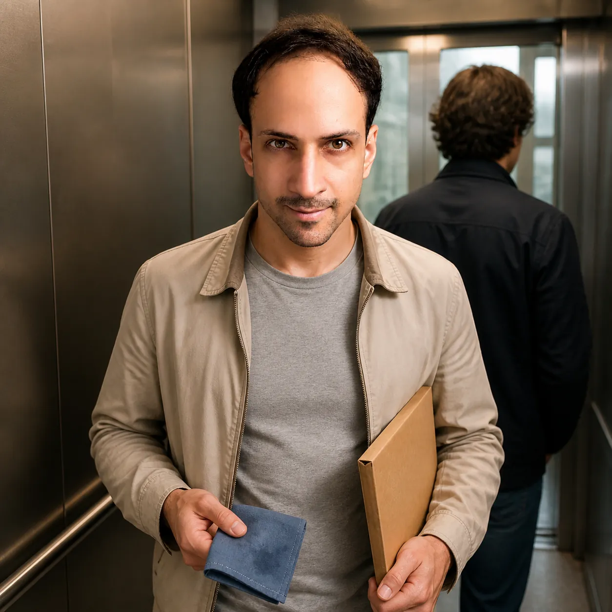 The Parcel in the Rising Lift — AI Portrait Prompt