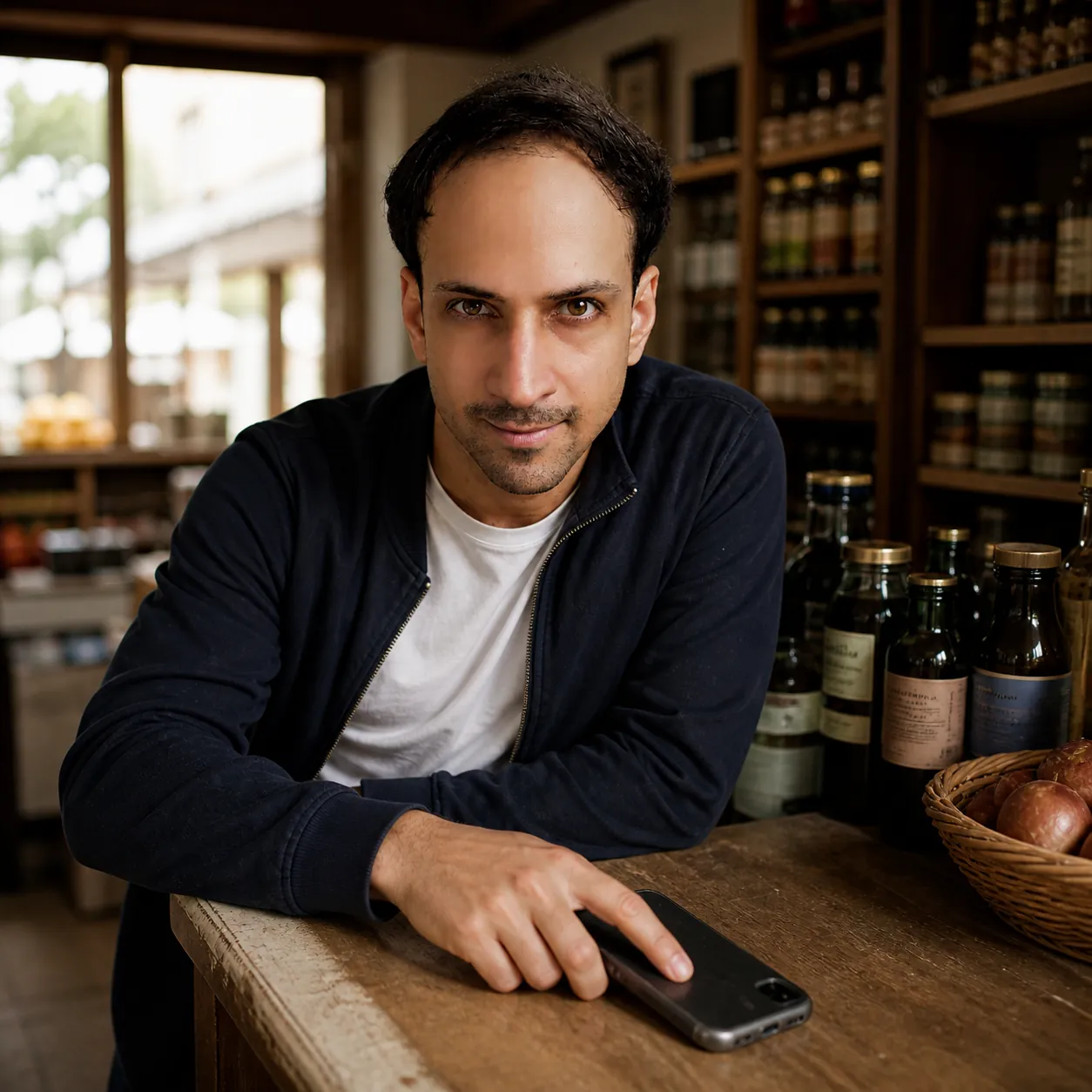 The Matte Corner of a Phone Case — AI Portrait Prompt
