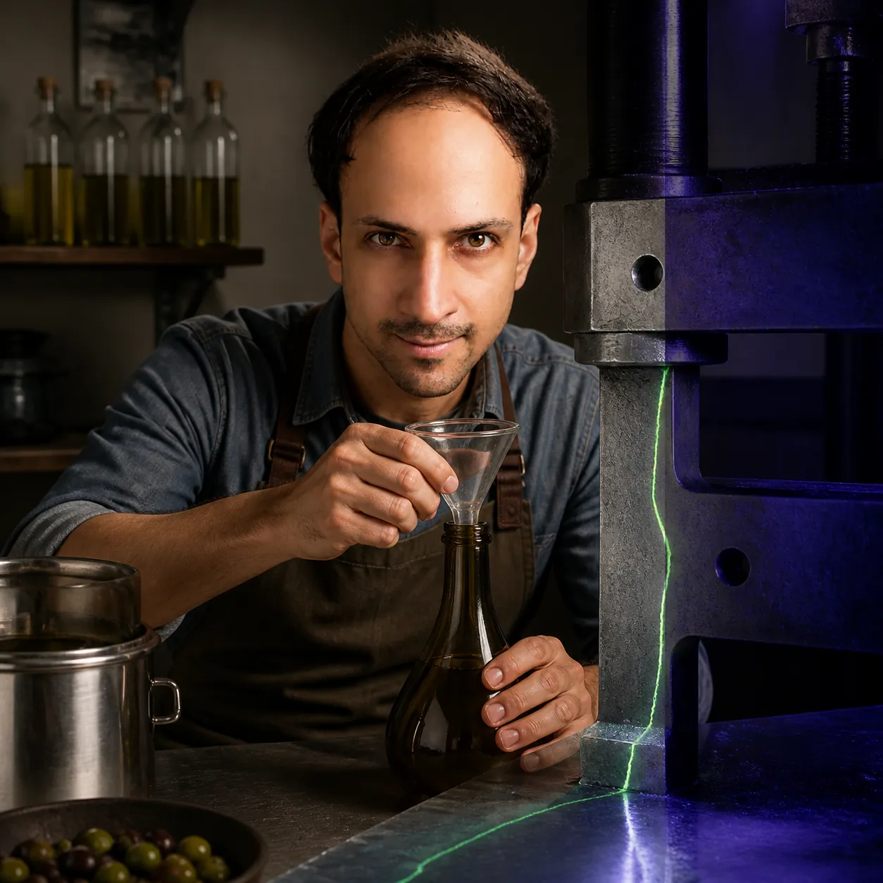 The Crack That Glows Green — AI Portrait Prompt