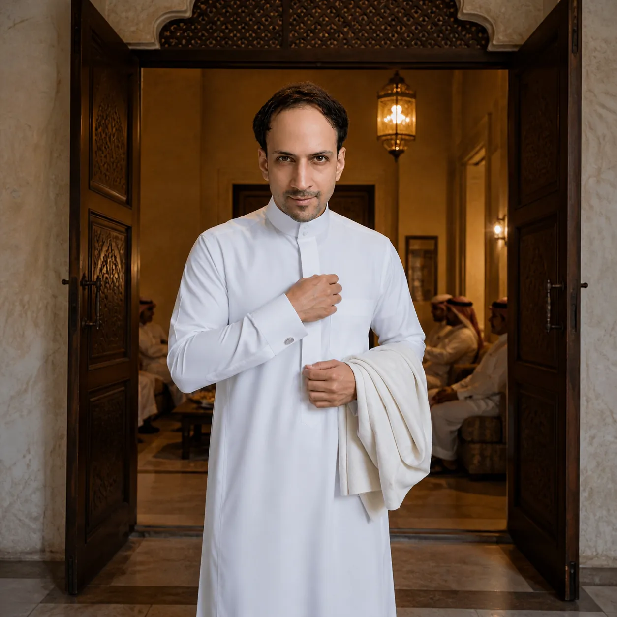 Collar Still Fastened at the Majlis — AI Portrait Prompt
