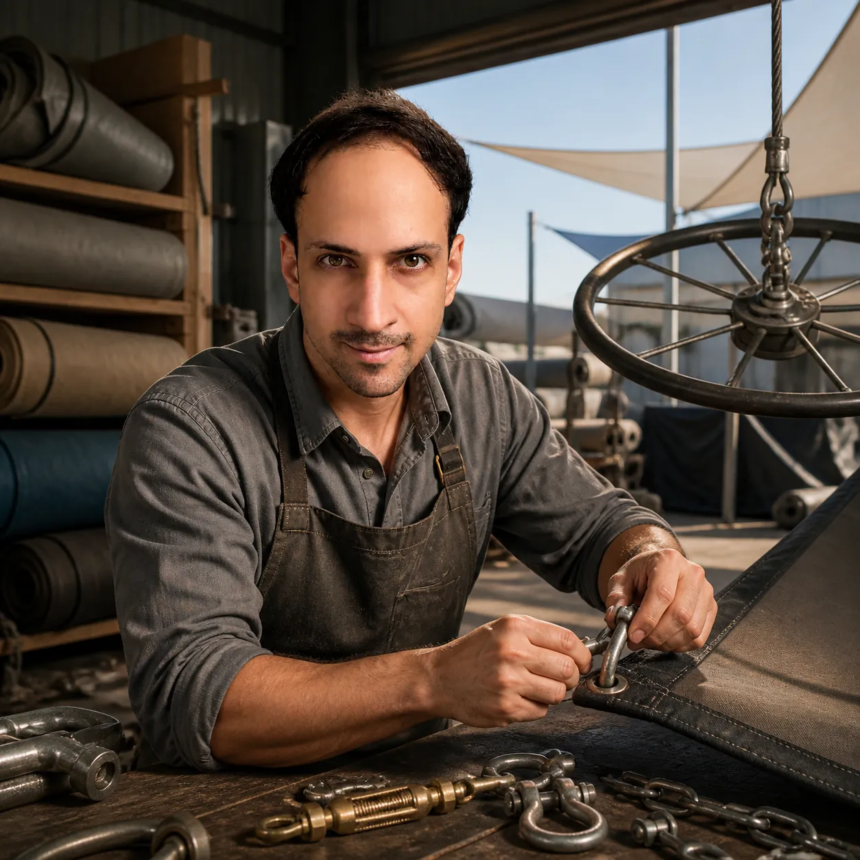The Wheel That Hangs from Above — AI Portrait Prompt
