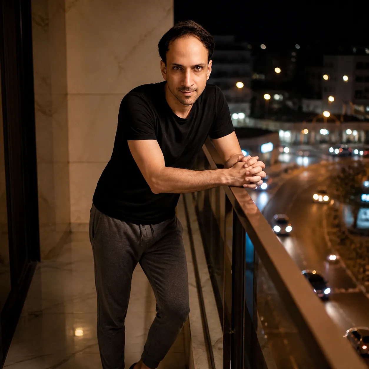 Sea Legs on the Balcony — AI Portrait Prompt