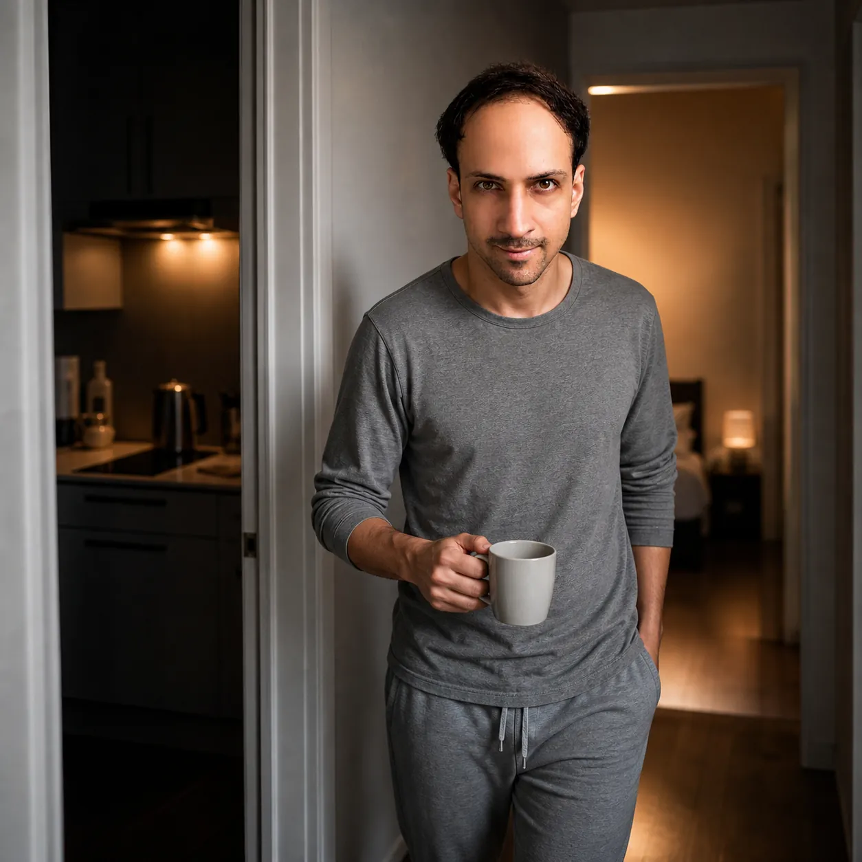The Thinning Edges of the Hallway — AI Portrait Prompt