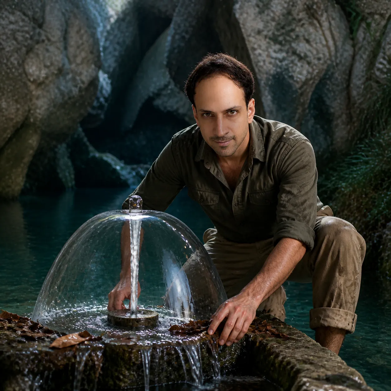 Water Bell at the Oasis Spring — AI Portrait Prompt