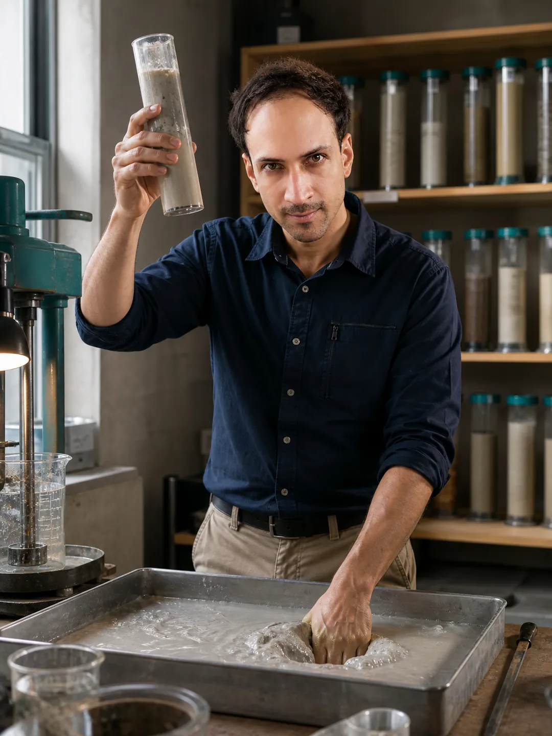 Sample Columns and Stubborn Fluid — AI Portrait Prompt