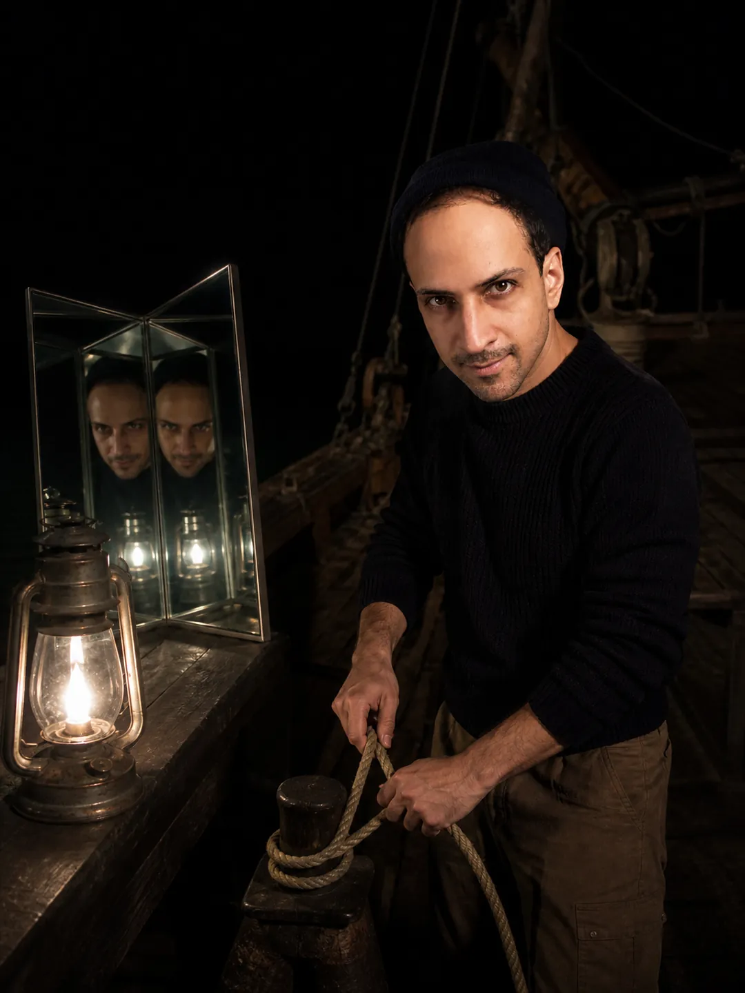 The Way Home: Deck of a Moored Dhow — AI Portrait Prompt