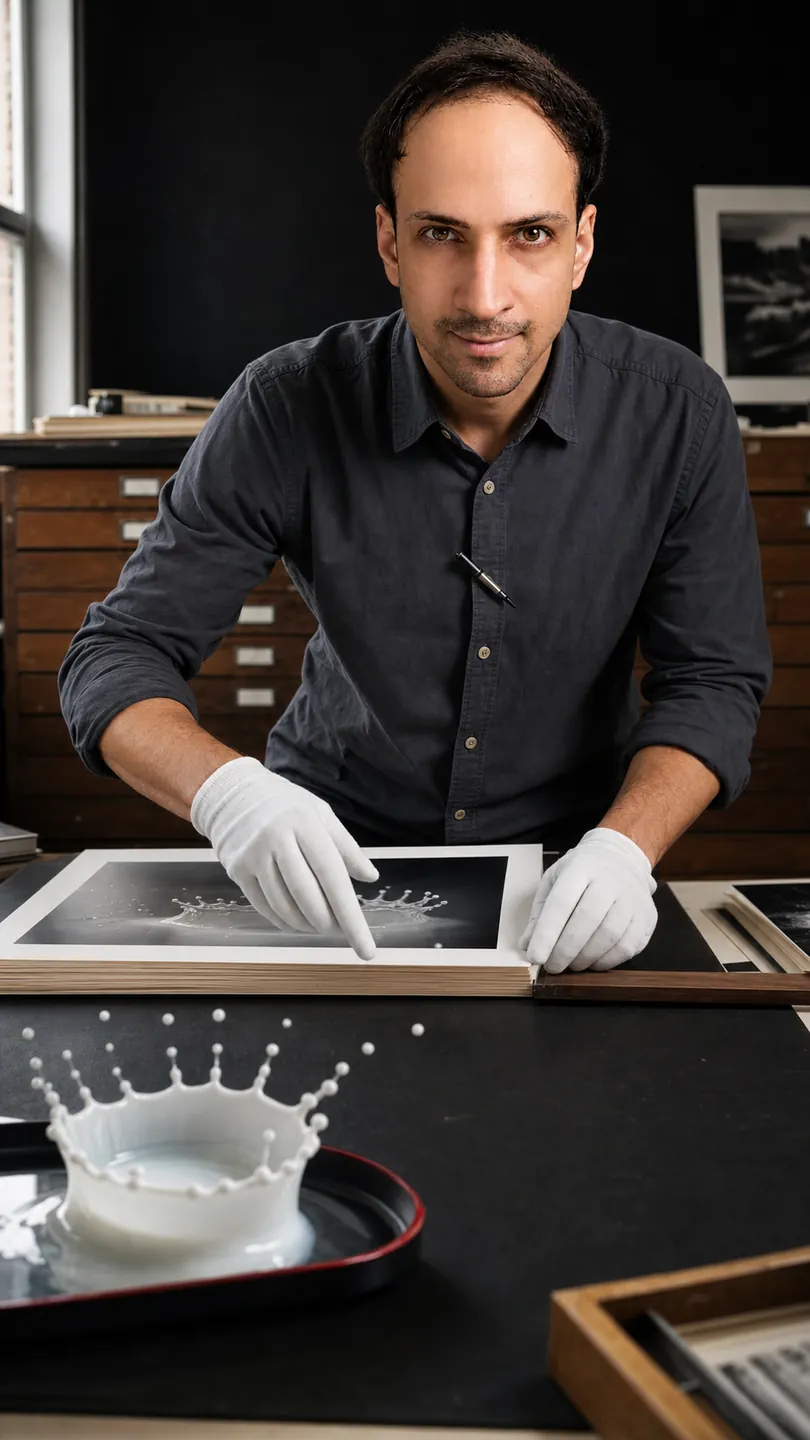The Widest Instant: Print Archive Table — AI Portrait Prompt
