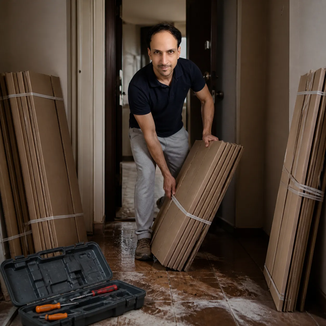 Clearing the Doorway — AI Portrait Prompt