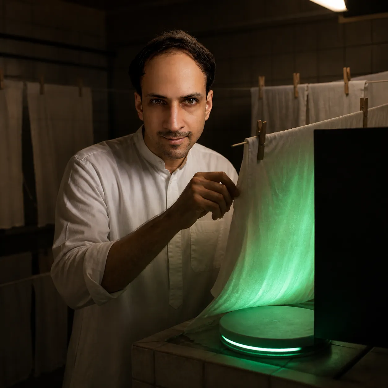 The Disc That Keeps Glowing — AI Portrait Prompt