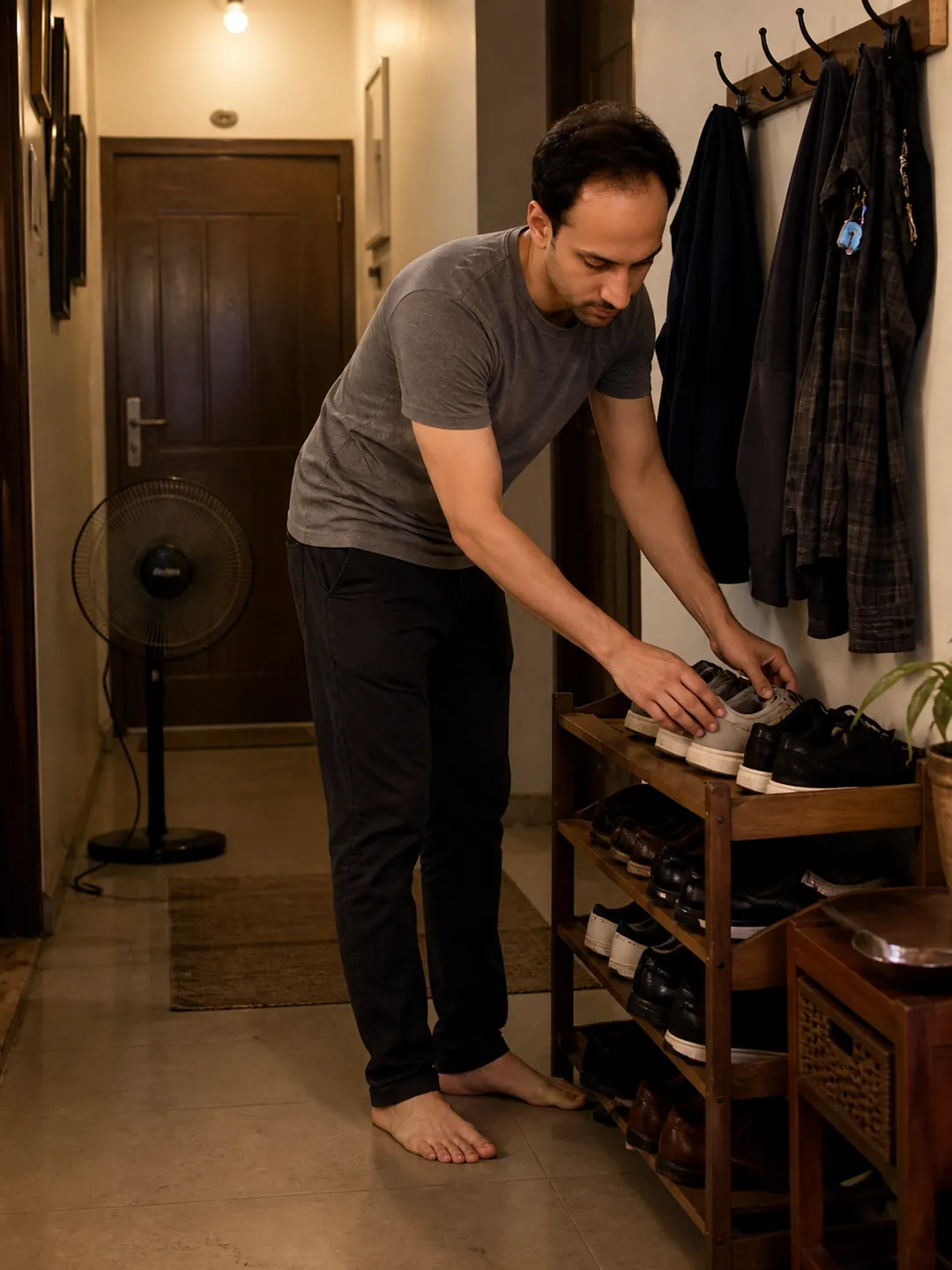 The Hall Fan Finally Switched On — AI Portrait Prompt