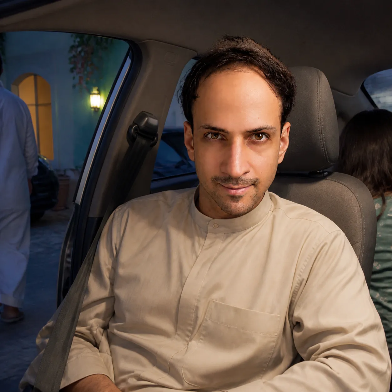Engine Off in the Driveway — AI Portrait Prompt