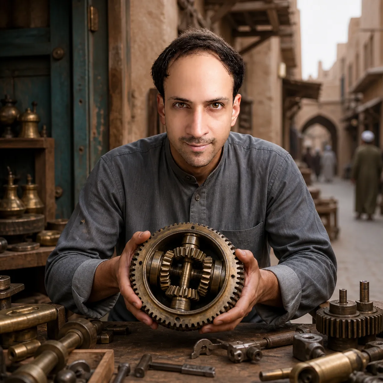 Differential in the Brass Souq — AI Portrait Prompt