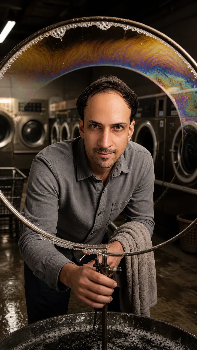 Lawful Color: Small Neighborhood Laundromat — AI Portrait Prompt