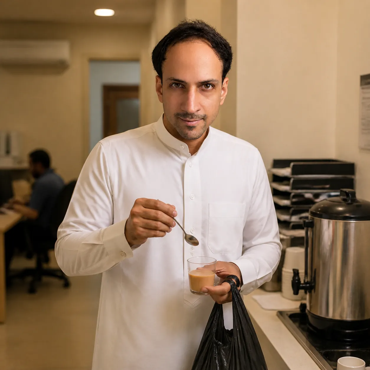 Sugar Stirred at the Tea Point — AI Portrait Prompt