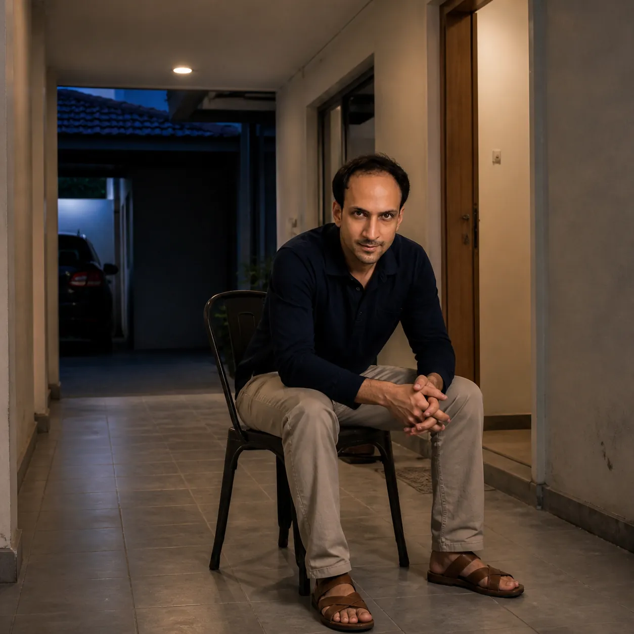 The Walk to the Front Door — AI Portrait Prompt