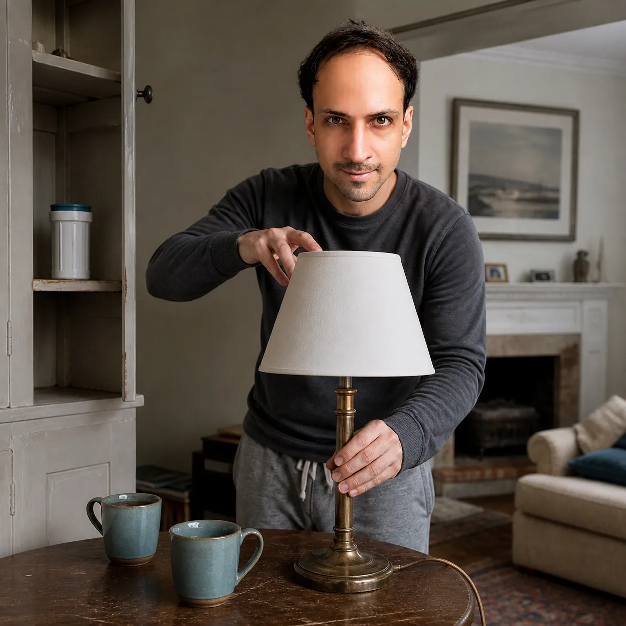 Levelling the Lamp Shade — AI Portrait Prompt