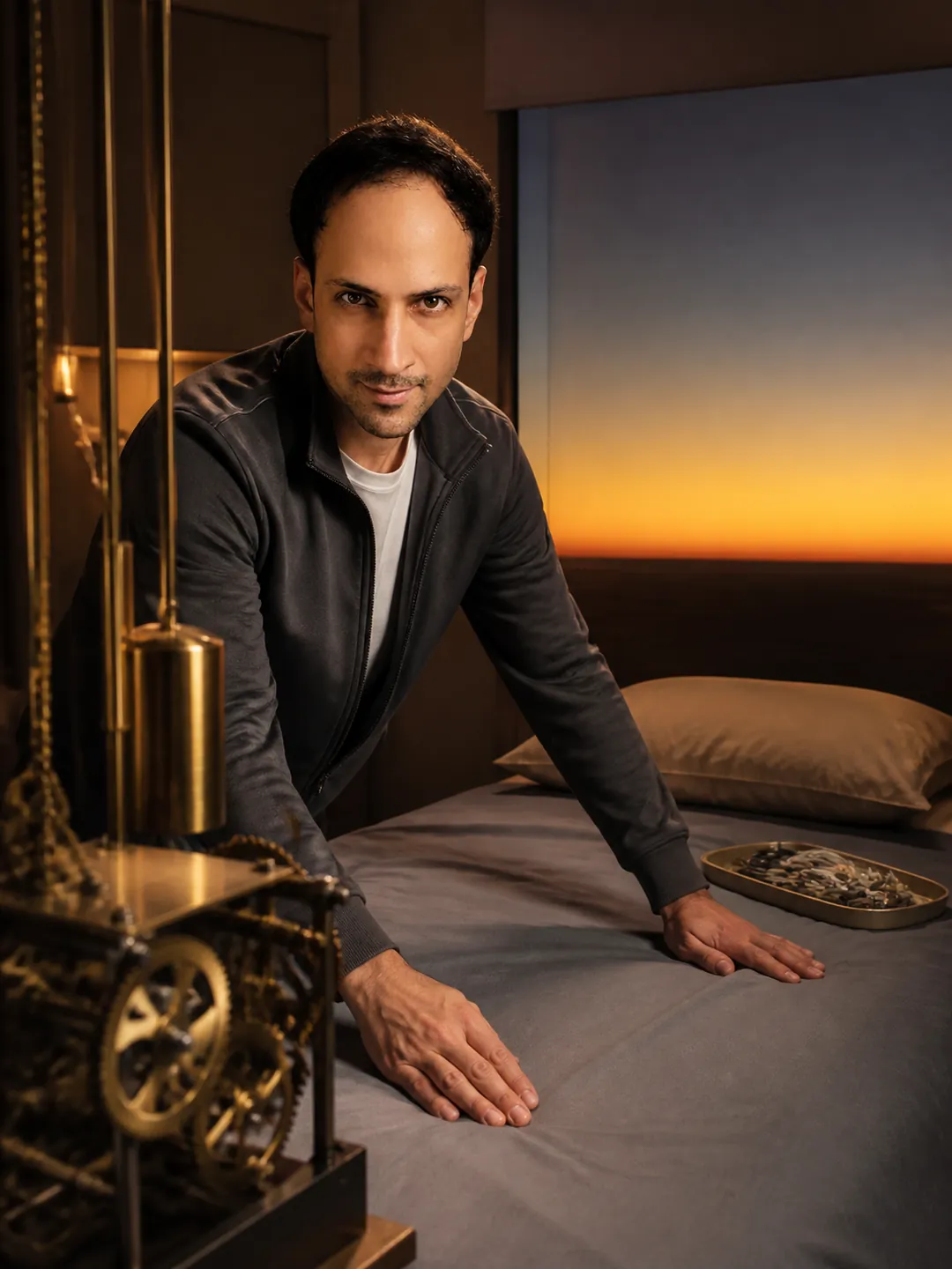 Light as Diet: Tidy Sleep-Study Corner — AI Portrait Prompt