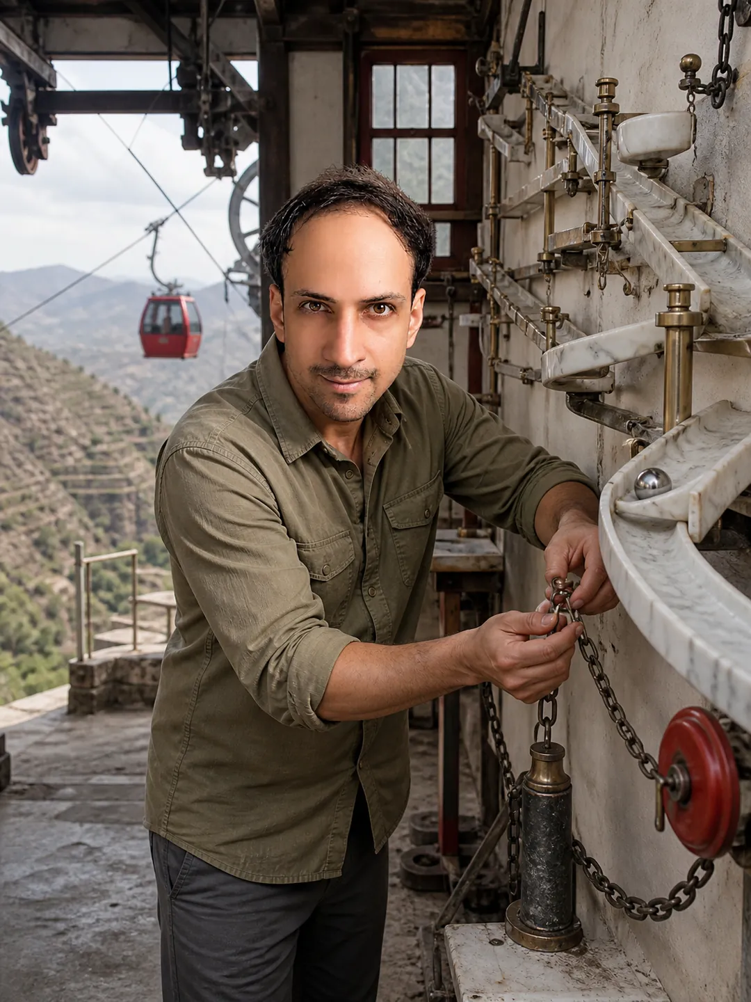 Earned Click: Cable-Car Winch House — AI Portrait Prompt