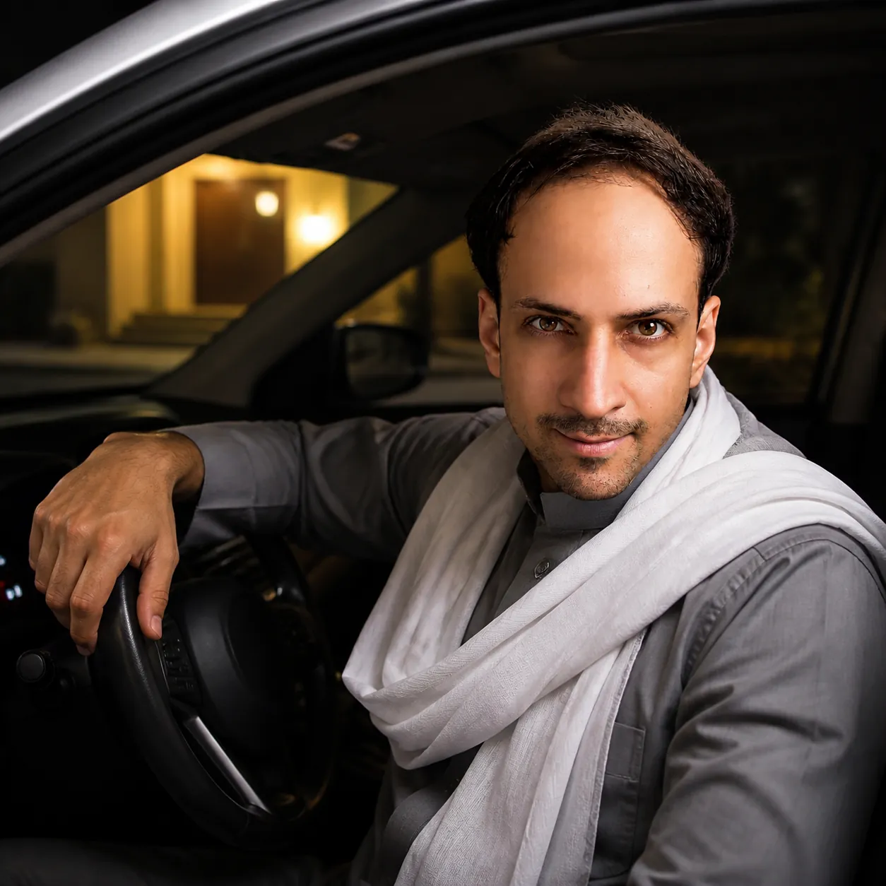 A Wrist on the Steering Wheel — AI Portrait Prompt