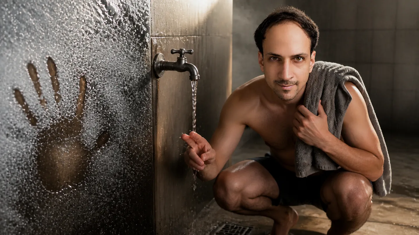 The Chosen Edge: Tiled Wet Room — AI Portrait Prompt