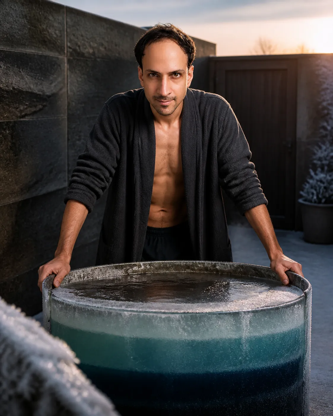 Dose Makes Strength: Walled Courtyard — AI Portrait Prompt